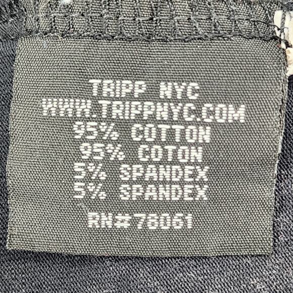 Tripp NYC Plus Size High Low Red and Black Owl Print Sleeveless Dress Size 2X - Picture 7 of 8